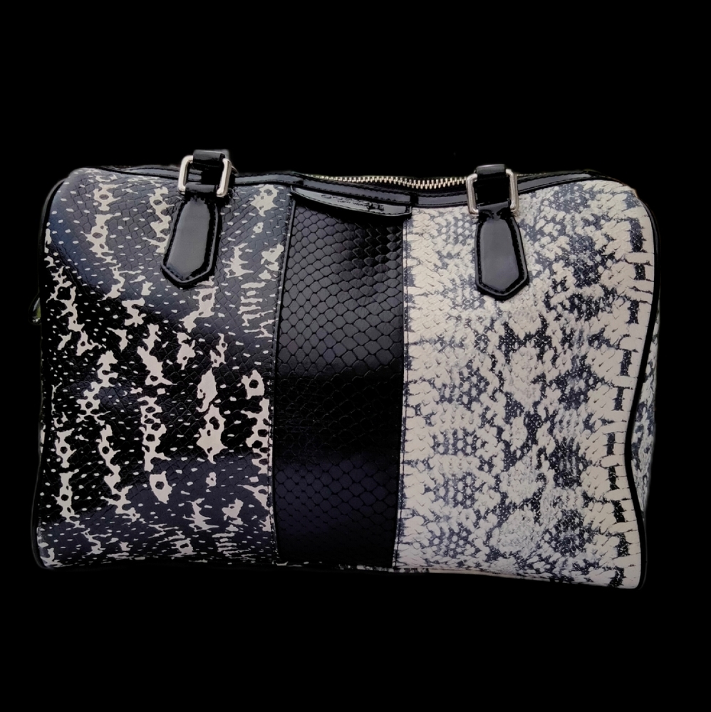 Coach snake print handbag
